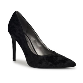 Nine West Women's Fresh Pump, Black Velvet 005, 7.5