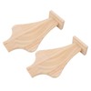 2pcs Wooden Necklace Display Stand Vase Shaped Light Weight Solid