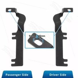 WEISEN Hood Ditch LED Light Mount Bracket For 2019-2020 2021 2022 Chevy Silverado 1500