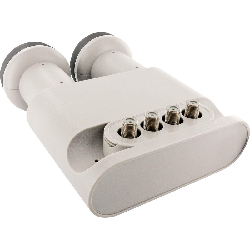Schwaiger Quad LNB Mono Bloc Light Grey