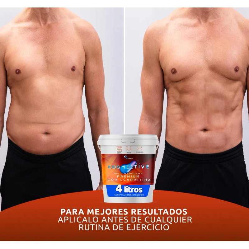 Gel Conductor Premium L-carnitina Corporal Reductivo 4litros
