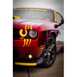Claw Marks Headlight Decal Available in Twelve Colors!. Genuine ViaVinyl Brand Vinyl Sticker/Decal for Sports Cars (Yellow)