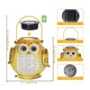 Wishlink 2Pack Outdoor Hanging Solar Lanterns Garden Light Waterproof Metal