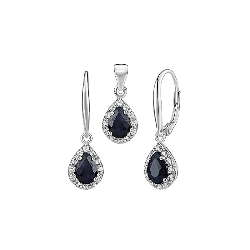 SILVEGO Verona Women's Jewellery Set 925 Sterling Silver with Genuine