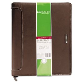 Day Runner Undated Harrison Leather Day Planner, 10.5 x 12.5 x 11.18 inches (307-0304),Brown