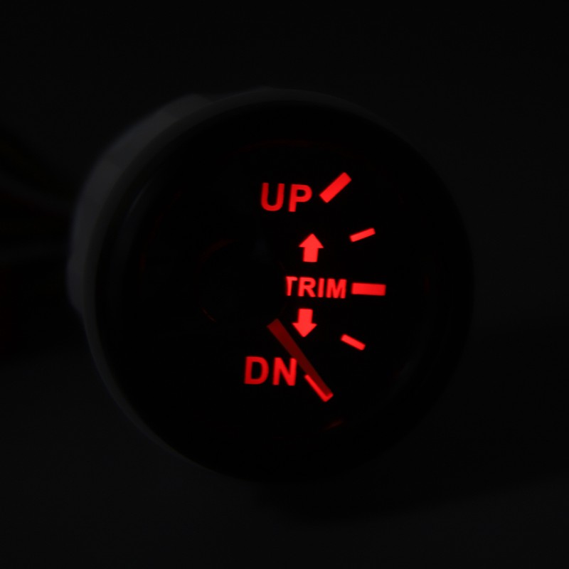 52MM Boat Trim Gauge Stainless Steel DC9 to 32V UP