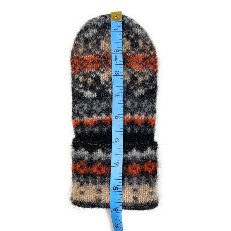 Warm Women Knit Mittens 100% Icelandic Wool Fleece Lined by