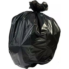 RESILIA Tall 15 Gallon Trash Bags - Black 20 Bags/Roll, 1 Mil, 0.001 Inch Thick, 24x33 inches (WxH), MADE IN USA