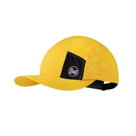 BUFF Cap 5 Panel Go Male Female Adult Flexible, UPF50, Adjustable, Sustainable, Lightweight, Running, Recycled Materials, Comfortable, S/M, Yellow, yellow, S - M