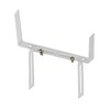 4 Pairs of Flower Box Holders, White, Standard H-Shape Box