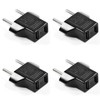 US to Europe Round Pin Travel AC Power Plug Adapter