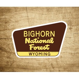 Bighorn National Forest Decal Sticker 3.75" x 2.5" Wyoming Park Vinyl