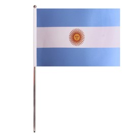 AZ FLAG Argentina Table Flag 22x15 cm Argentine Satin Metal Base