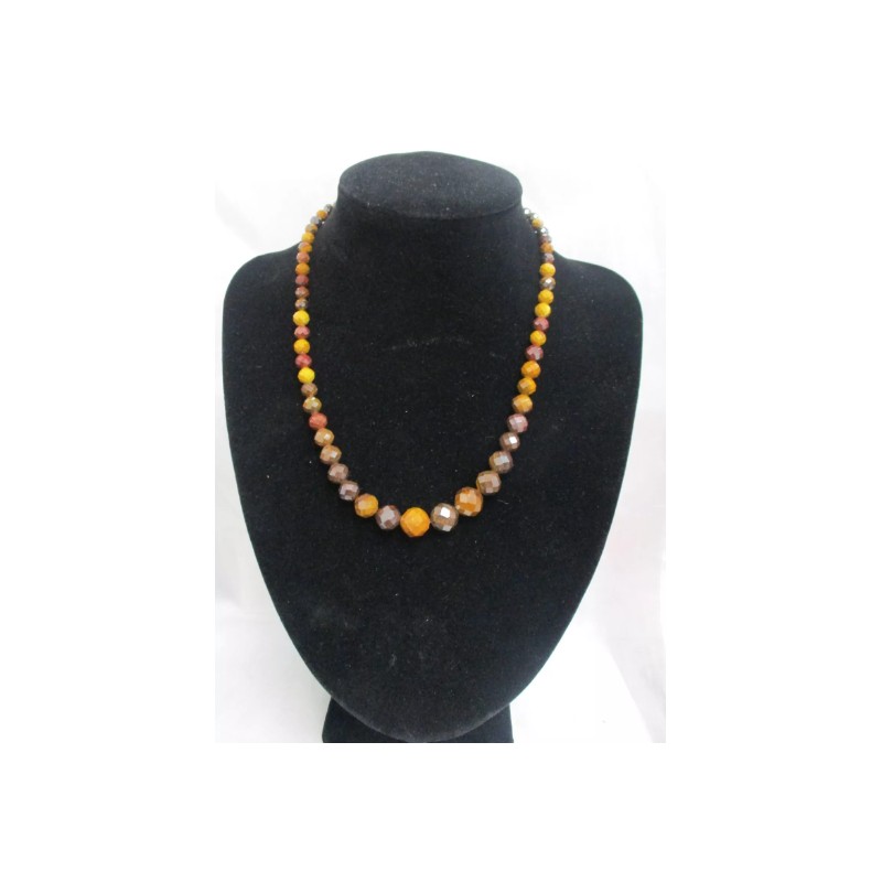 Jay King Sterling Silver Jasper Gradual Bead Necklace 18"