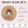 TESS Real Human Hair Bun Elastic Easy Scrunchies Hairpiece Updo