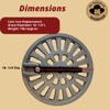 Pellethead Shenandoah 9SWG Cast Iron Wood Grate, 10-1/4", OEM Caliber