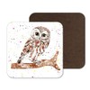 Coaster Owl British Wildlife Hand Painted Animals Coasters Watercolour Art