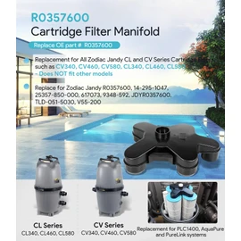 sixcow R0357600 Cartridge Filter Manifold Top Assembly Replacement for Zodiac Jandy CV and CL Series Cartridge Filters CV340, CV460, CV580, CL340, CL460, CL580 - Does NOT fit Other Models