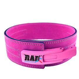 RAD Weight Lifting Belts Powerlifting and Weightlifting Belt with Lever Buckle, 10mm (Pink, XL)