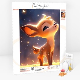 Picmondoo - Diamond Painting Pictures - Babsi Stardust - Diamond Painting Picture in 20 x 15 cm - Diamond Painting for Beginners and All Ages - Diamond Painting Pictures with AB Stones