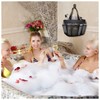 FuninCrea Shower Bag, Foldable Portable Toiletry Bag with Handle, Multifunctional