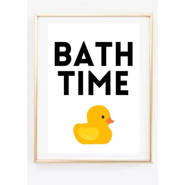 Din A4 Kunstdruck ohne Rahmen - Bath Time - Bade