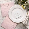 LeZakaa 50Pcs Wedding Napkins-“We're Engaged”Lettering Gold Foil Design 3 Ply