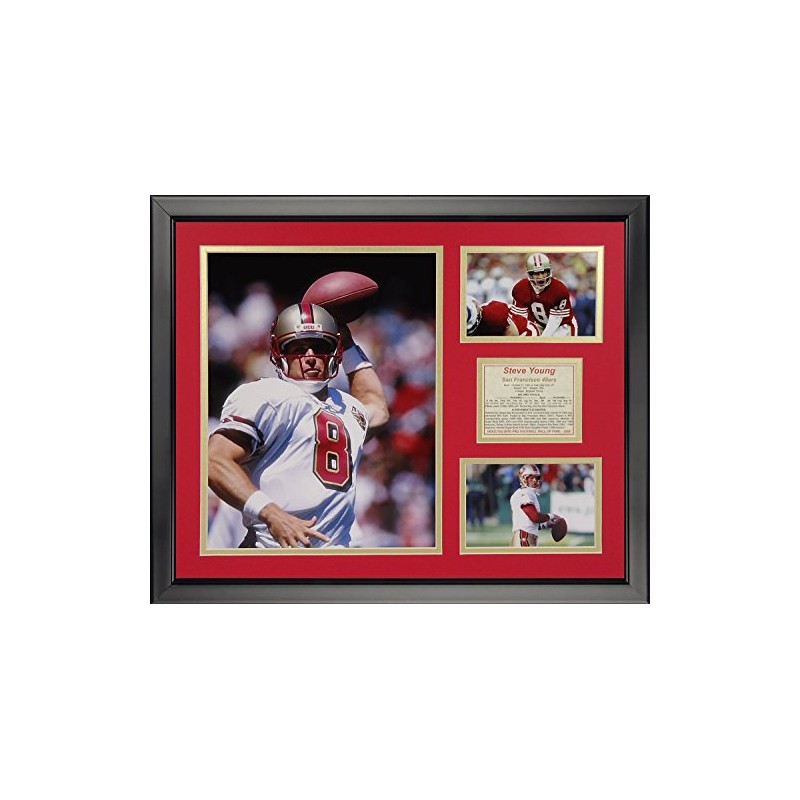 Legends Never Die Steve Young Framed Photo Collage, 16" x