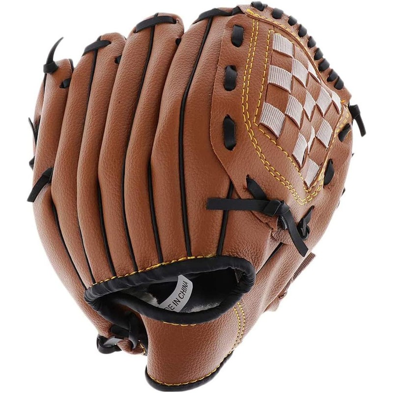Baseball Gloves, Soft Catch, Practice, Beginner, Includes Shock Absorbing Pad,