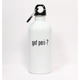 Los Drinkware Hermanos got peri-? - White Water Bottle with Carabiner 20oz