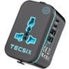 TECSIX Universal Travel Adapter with 2 USB A and 2