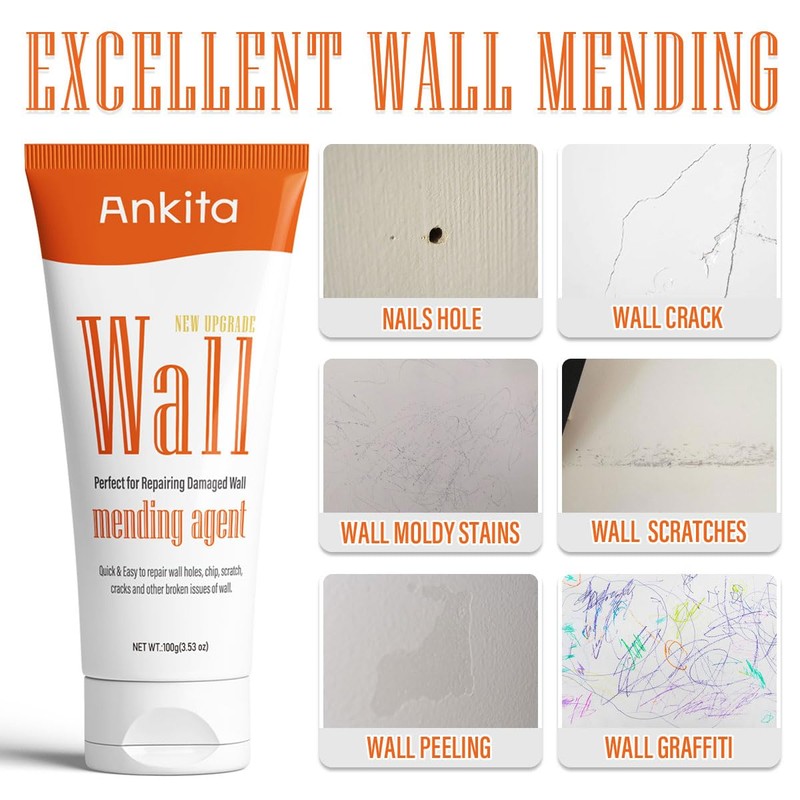 Spackle Wall Repair Kit(Color Match), Drywall Repair Filler for Wall