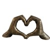 Hands Love Gesture Sculpture Antique-Silver Gold Bronze Colour Life-Size 26cm/10''