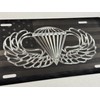 Laser US Flag & Diamond Etched Army Airborne Wings Car