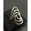 Stylish sterling silver ring solid 925 size H - V
