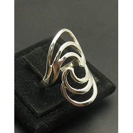 Stylish sterling silver ring solid 925 size H - V Empress jewellery