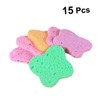 TOVINANNA Cleansing Puff Facial Sponge Natural Wood Pulp 15pcs Pack