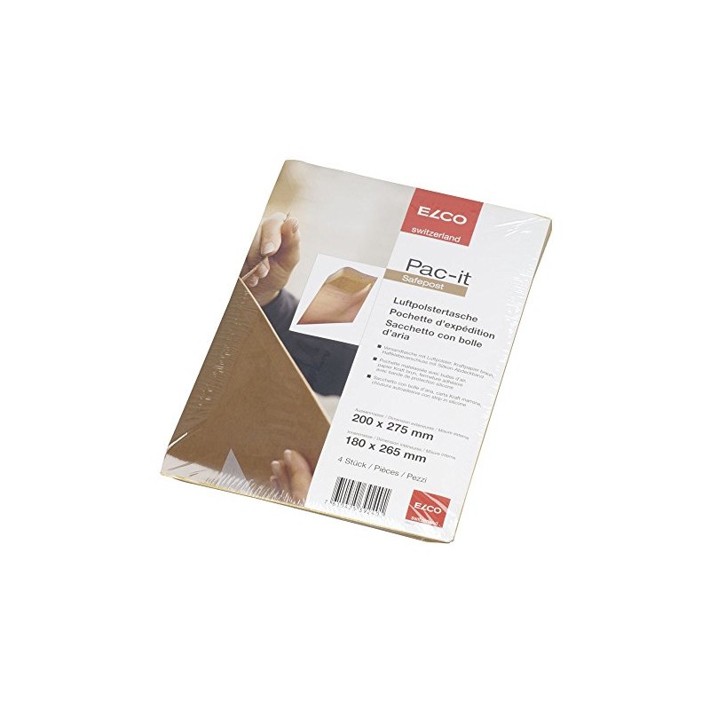 Elco 200 x 275 mm Bubble Envelope - Brown (Pack