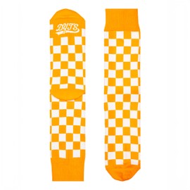 Dude. Your team socks. The Checkerboard (US, Alpha, One Size, Regular, Regular, Gold and White)