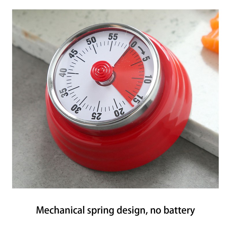 70dB Kitchen Timer Portable Multifunctional Wall Mount Stainless Steel Classic