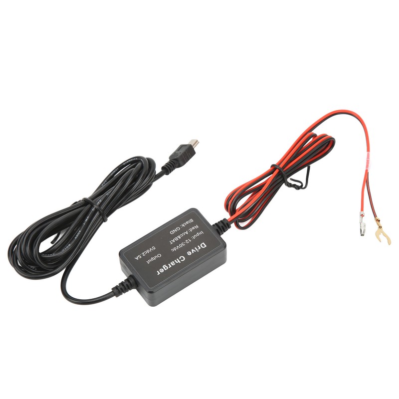 Dash Cam Hardwire Kit MINI USB Adapter 12V‑30V to 5V