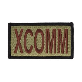 XCOMM Duty Identifier Tab / USAF OCP Air Force Patch (Black Border)