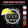 CHUSYYRAY For Hummer H2 2003-2009 Pair 7 inch Round LED