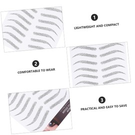 Outanaya 12sheets Eyebrow Stickers Imitation Eyebrow for Natural Look Easy Application No