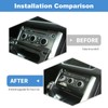 Carbon Fiber Style ABS Plastic Center Console Air Conditioning Panel