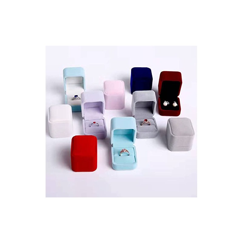 TIANYING Ring Case,Velvet Engagement Ring Box,Earring Case,Jewelry Gift Box,Ring Storage