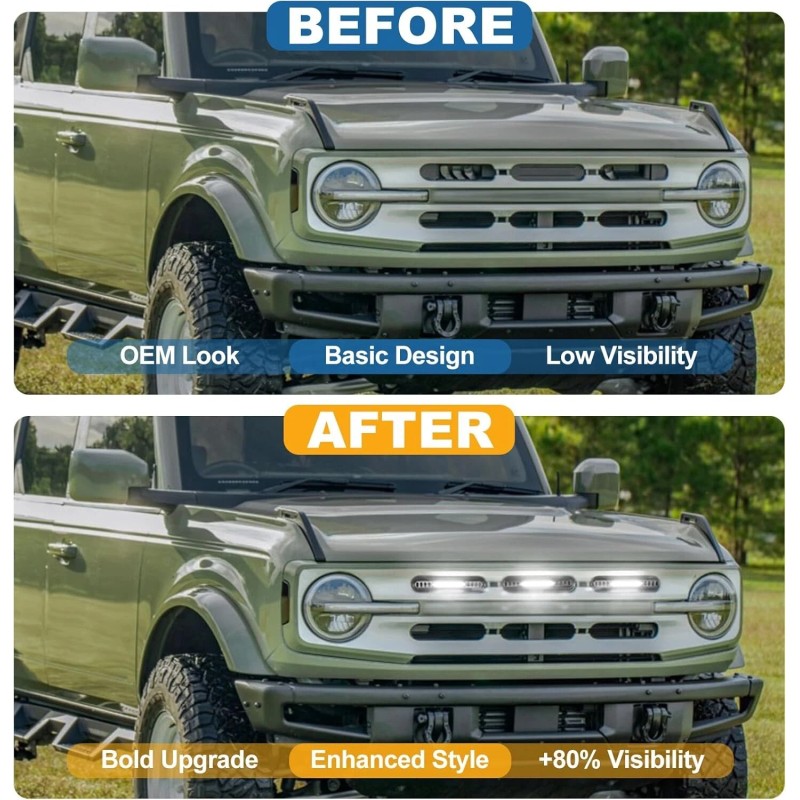 Sidi LED Grille Lights for 2021-2024 Ford Bronco Big Bend