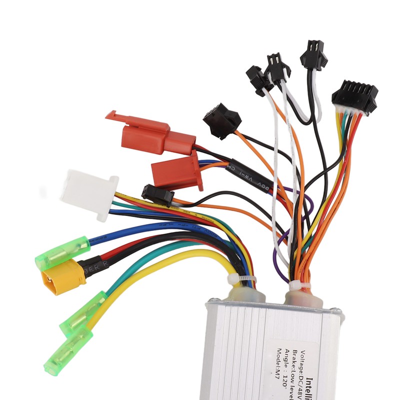 500W48V Electric Bike Controller Brushless Motor Controller Aluminium Alloy Groove