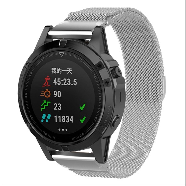 GIOPUEY Bracelet Compatible with Coros Vertix 2/2S, Braided Stainless Steel