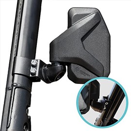 Chupacabra Offroad Rear View Side Mirror for UTV (Pack of 2) Polaris Ranger Pro Fit / General / Defender Break Away w/Adjustable Arm - (Driver and Passenger Side UTV mirrors)